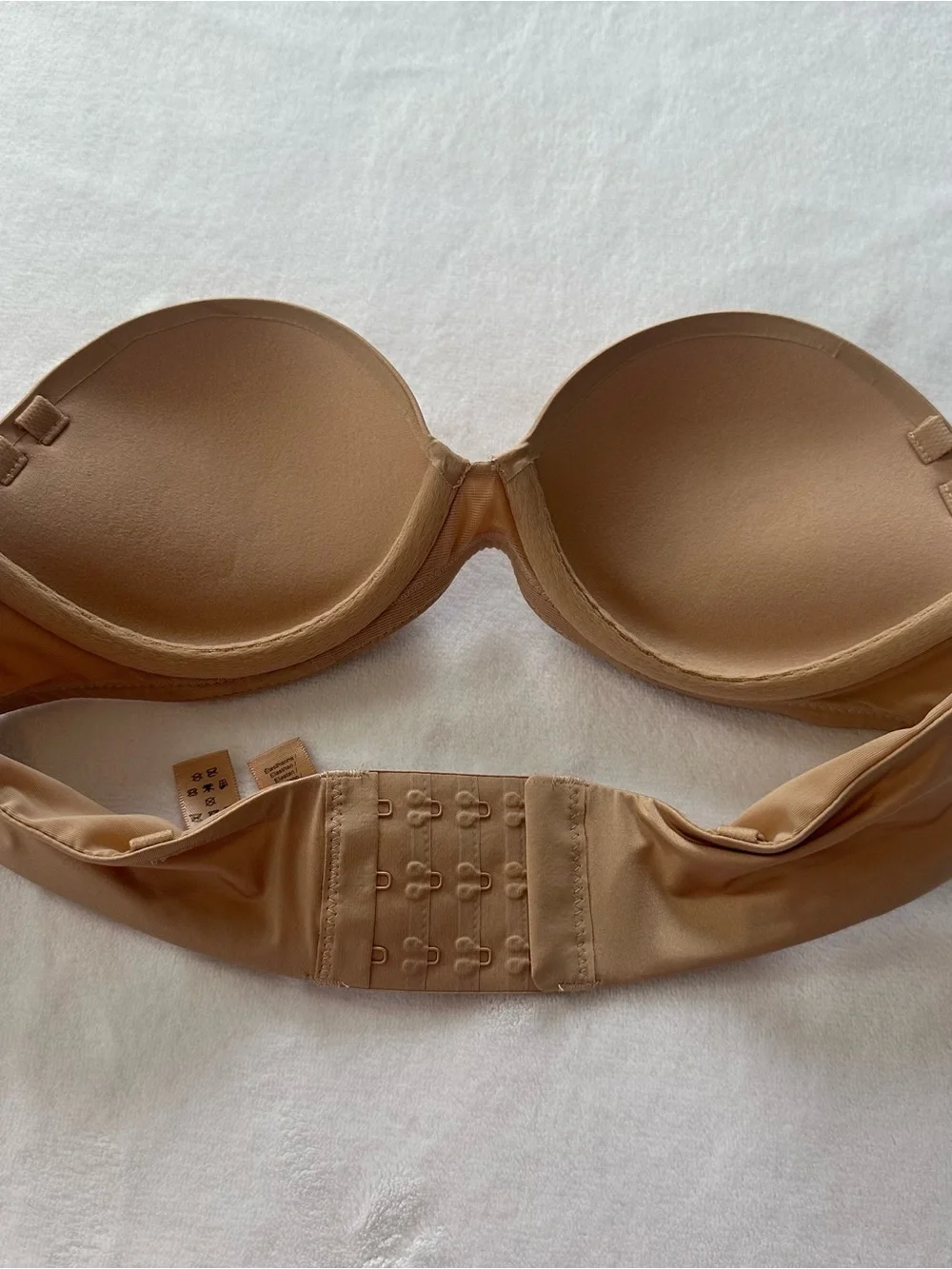 Skims 34a ultimate strapless push up bra clay nude tan shapewear - Picture 1 of 5